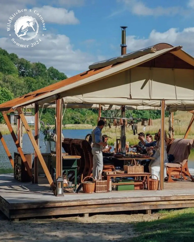Gattertop drinks at Guy Richies Ashcombe Estate for A summer long collaboration with Wild Kitchen and Carousel