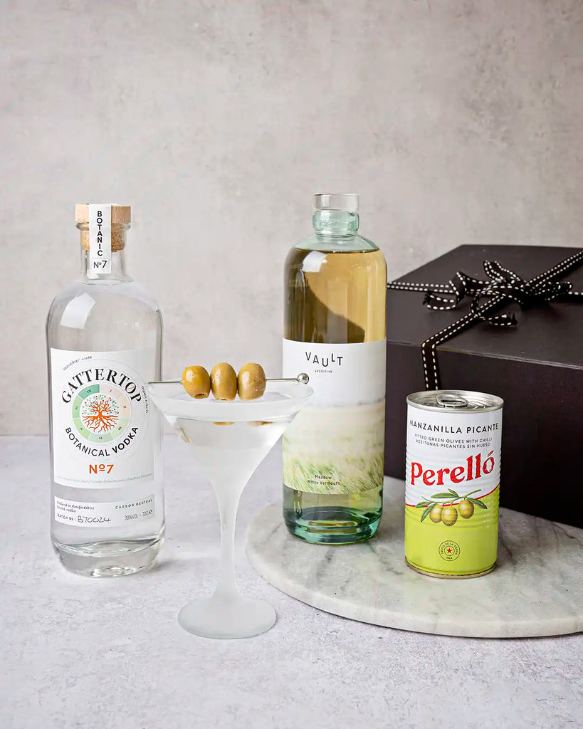 Dirty Martini Cocktail Gift Box, Ultimate Dirty Martini