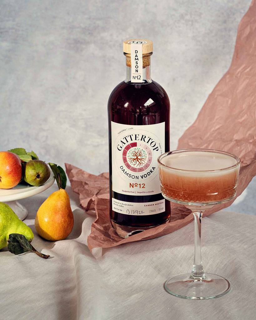 Craft vodka, damson fruit liqueur, signature vodka cocktail, the damnation